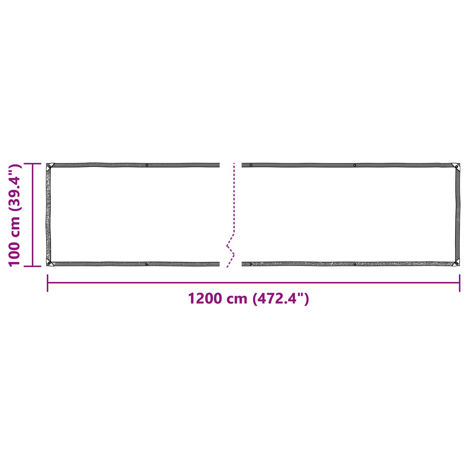 Copertura per Piante Trasparente 1 x 12 m PE