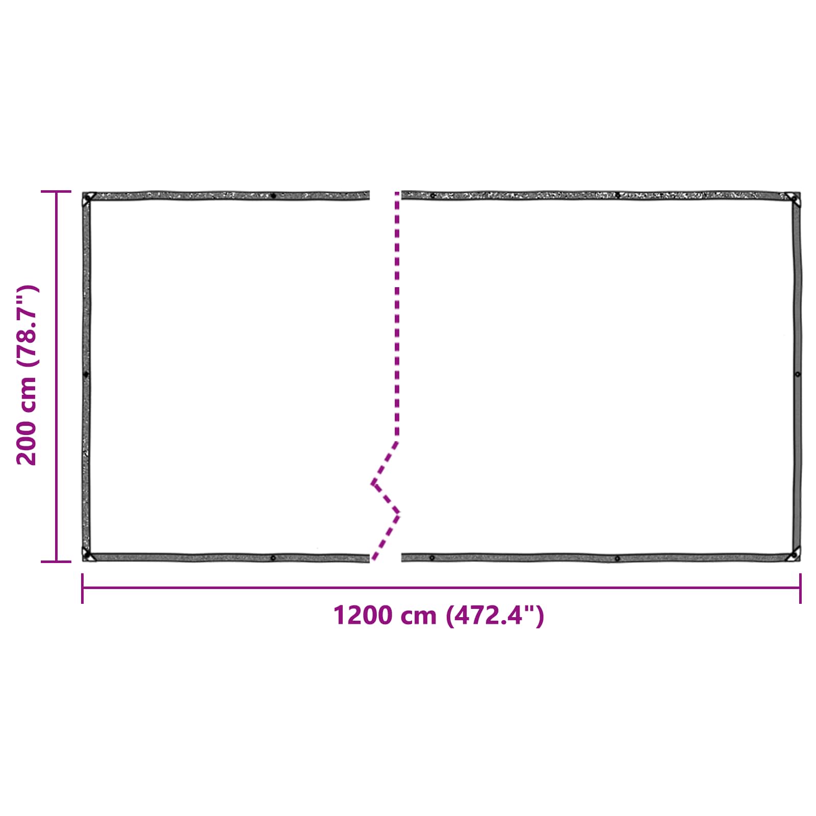Copertura per Piante Trasparente 2 x 12 m PE