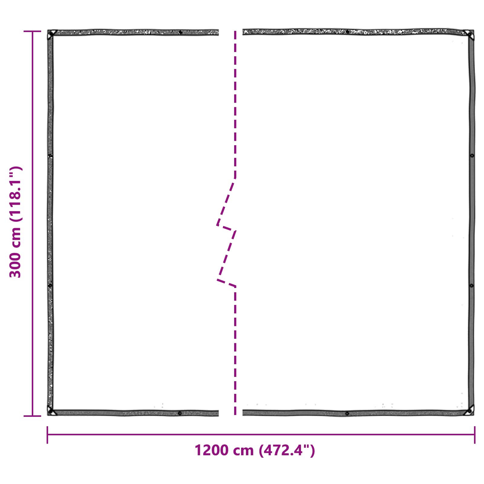 Copertura per Piante Trasparente 3 x 12 m PE