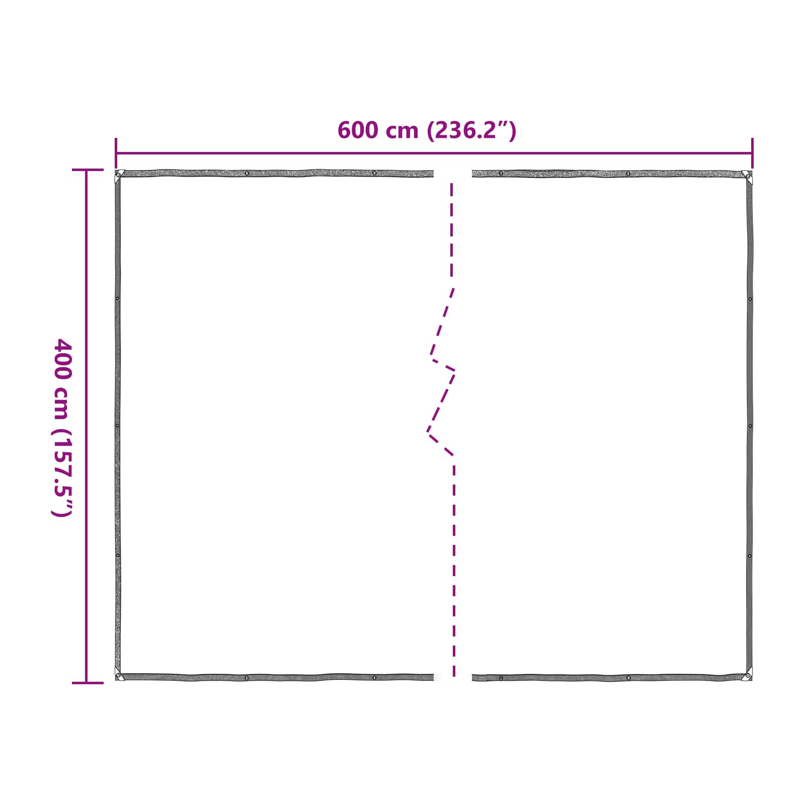 Copertura per Piante Trasparente 4 x 6 m PE