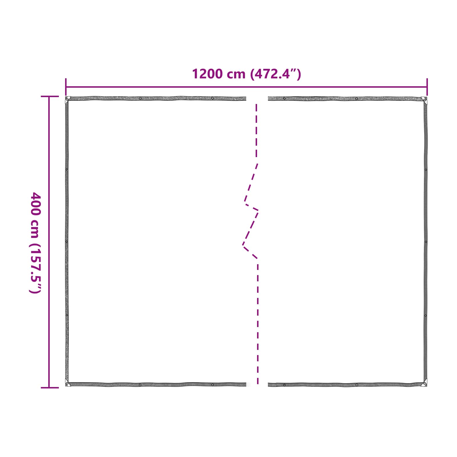 Copertura per Piante Trasparente 4 x 12 m PE