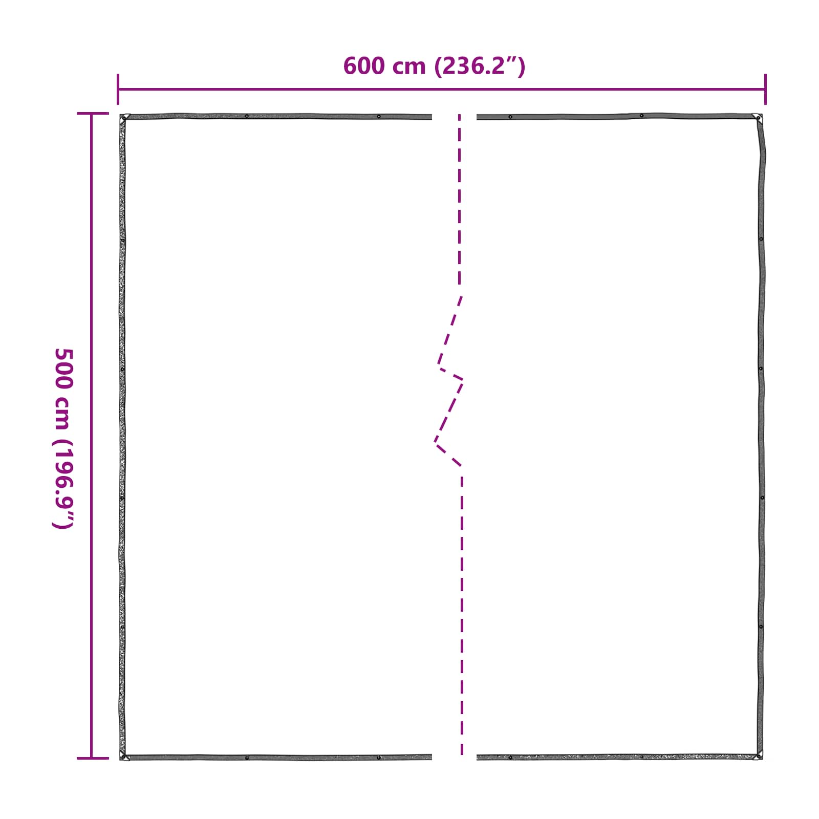 Copertura per Piante Trasparente 5 x 6 m PE
