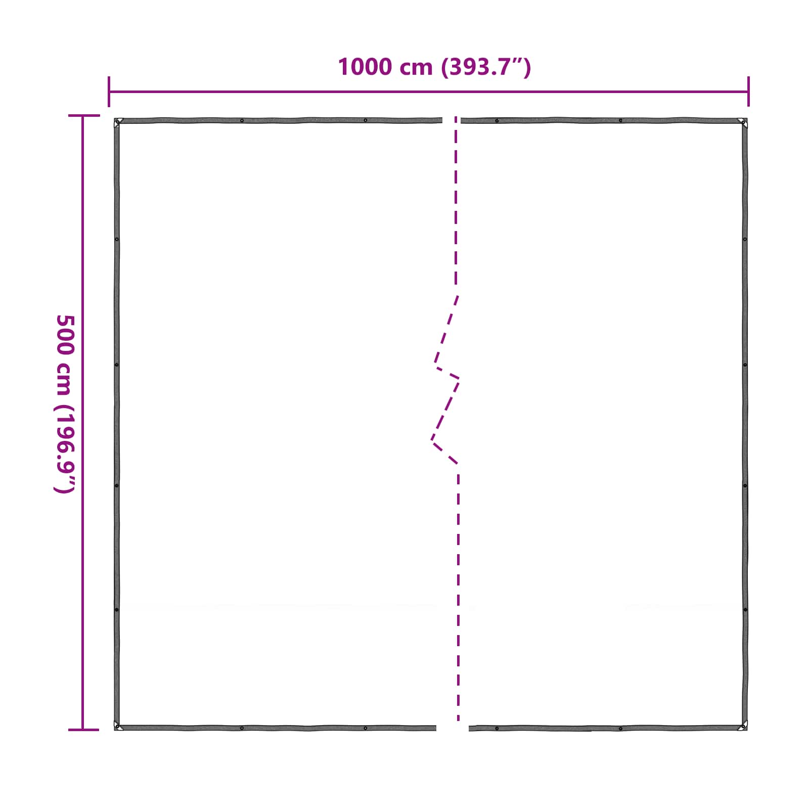 Copertura per Piante Trasparente 5 x 10 m PE