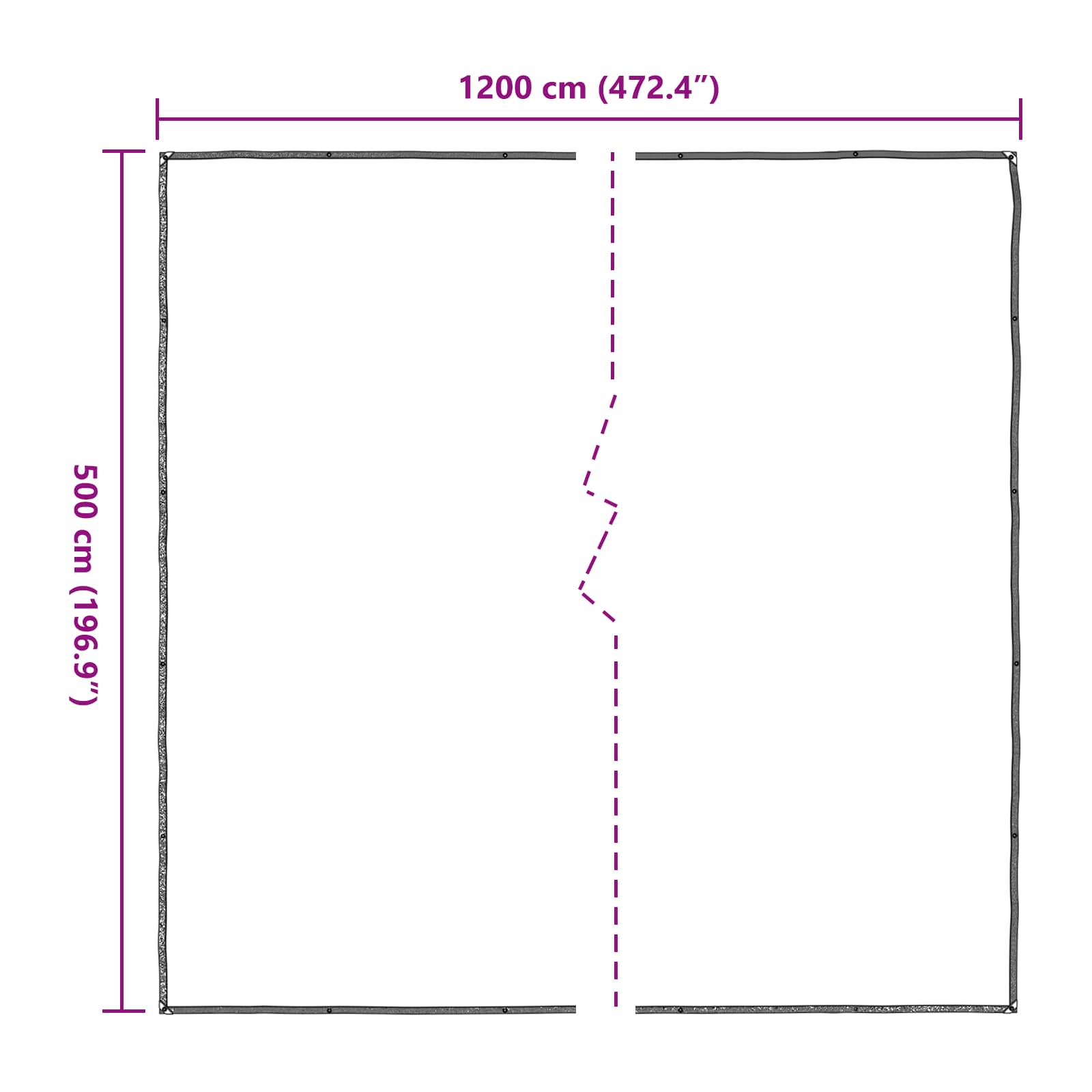 Copertura per Piante Trasparente 5 x 12 m PE