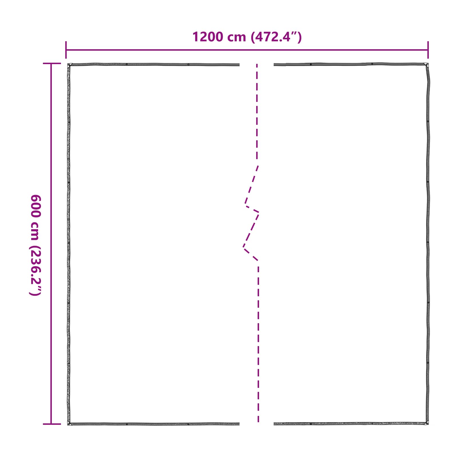 Copertura per Piante Trasparente 6 x 12 m PE