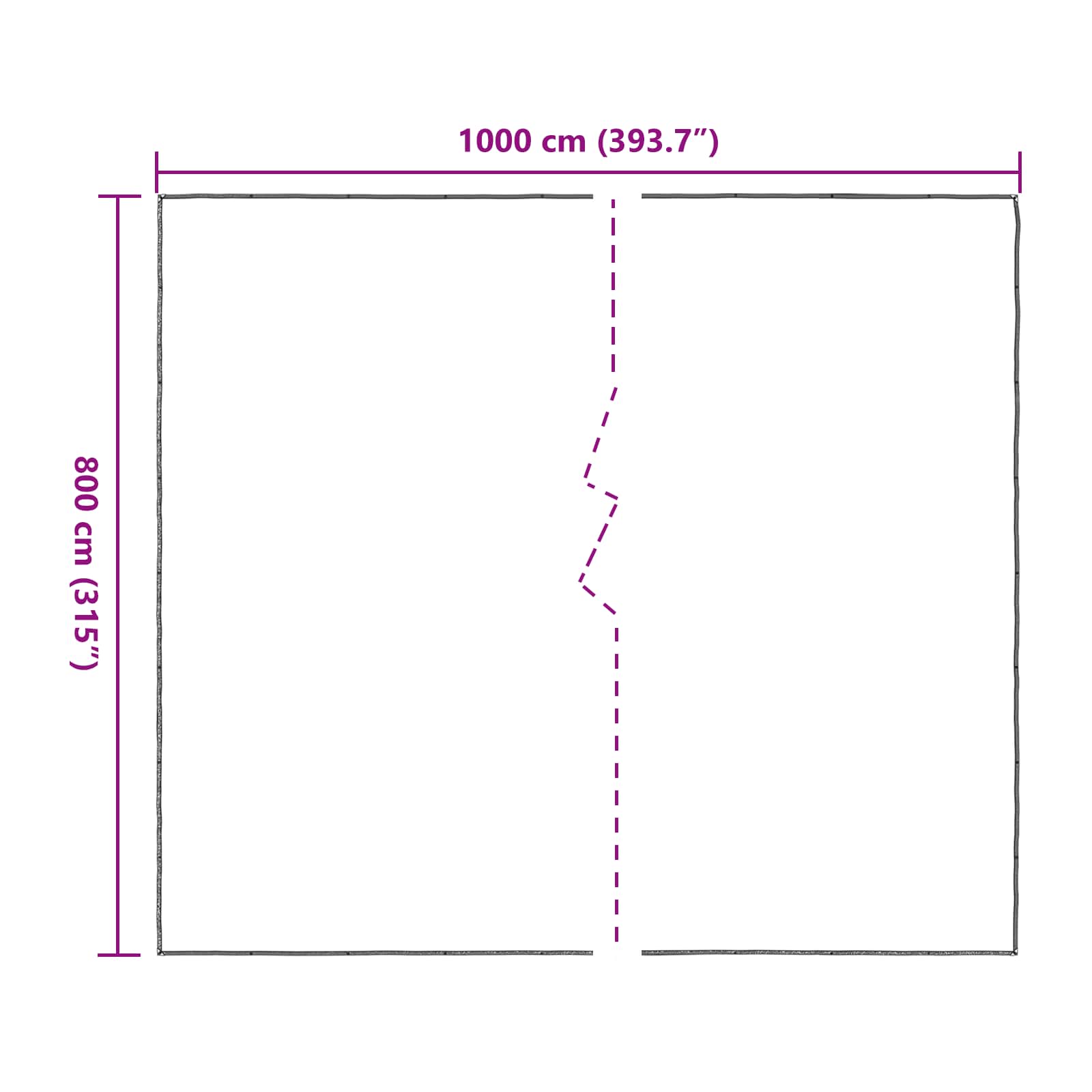 Copertura per Piante Trasparente 8 x 10 m PE