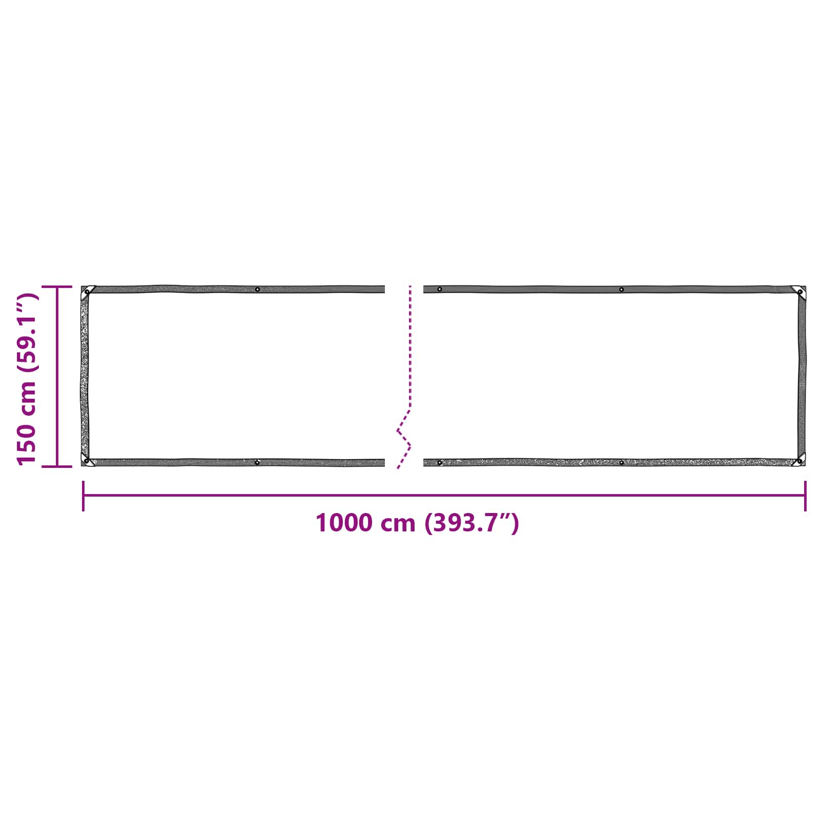 Copertura per Piante Trasparente 10 x 1,5 m PE
