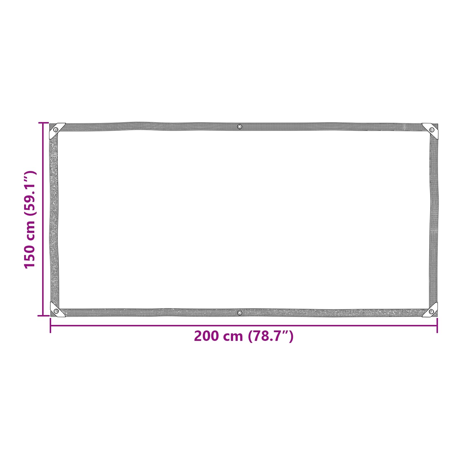 Copertura per Piante Trasparente 2 x 1,5 m PE