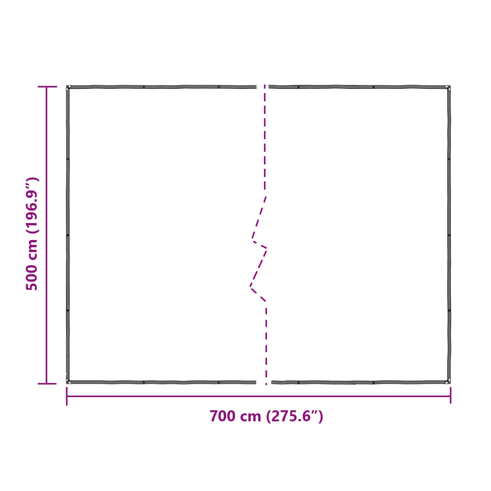 Copertura per Piante Trasparente 7 x 5 m PE