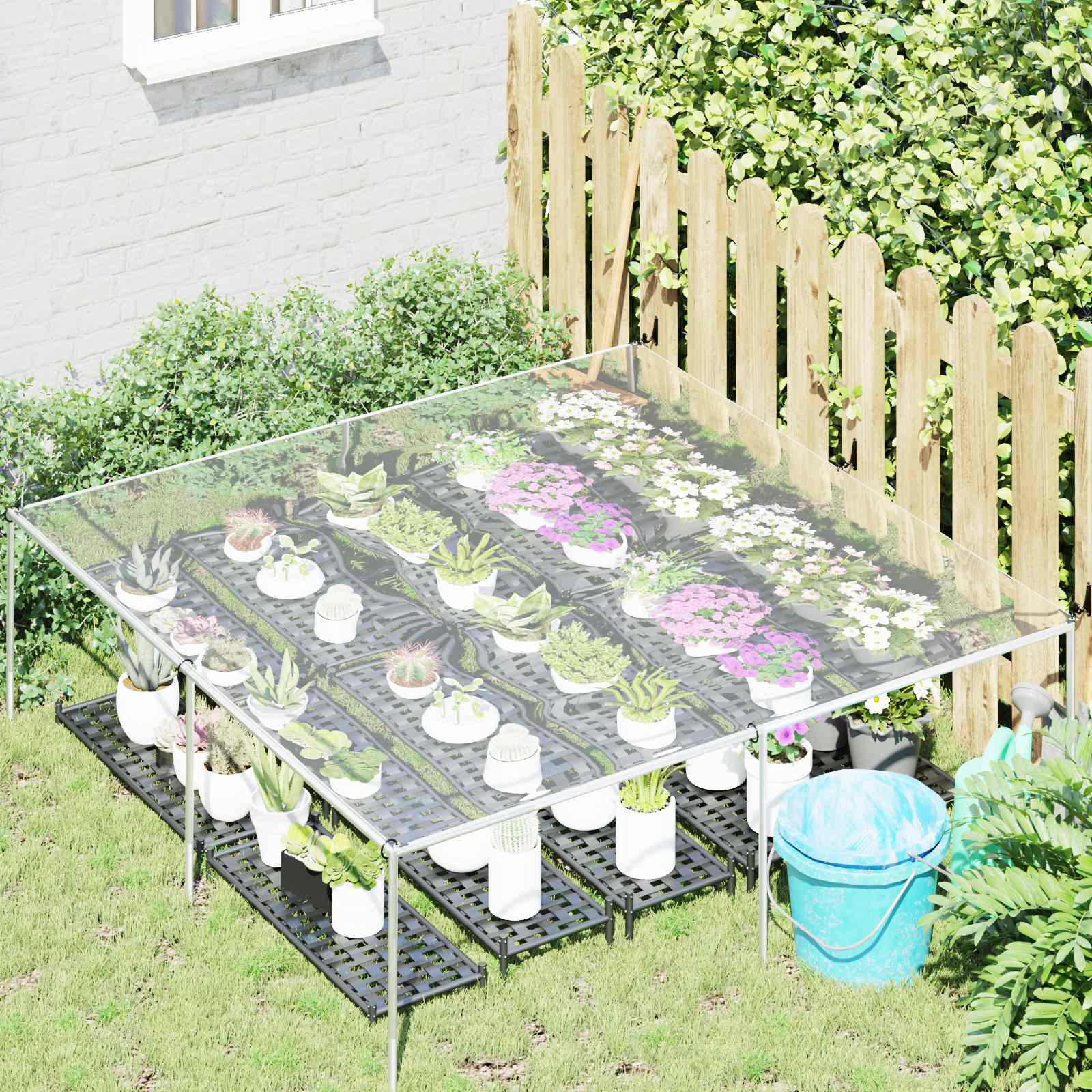 Copertura per Piante Trasparente 2 x 2 m PVC