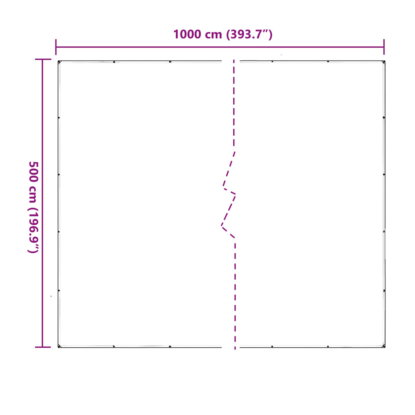 Copertura per Piante Trasparente 5 x 10 m PVC