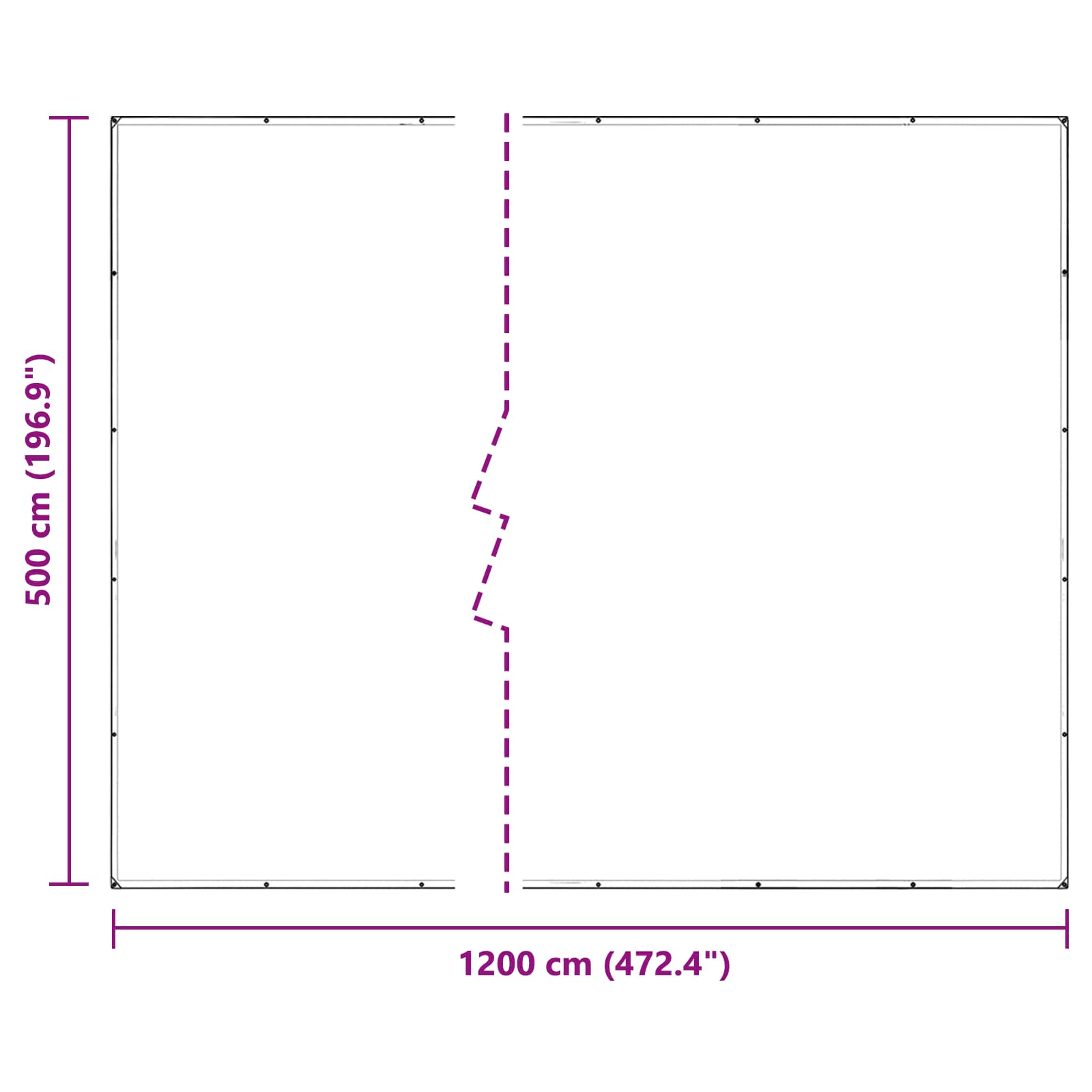 Copertura per Piante Trasparente 5 x 12 m PVC