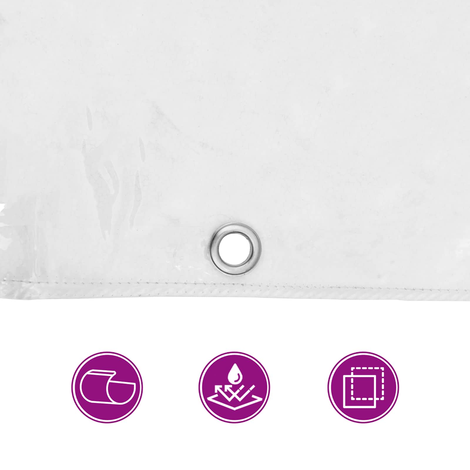 Copertura per Piante Trasparente 8 x 8 m PVC