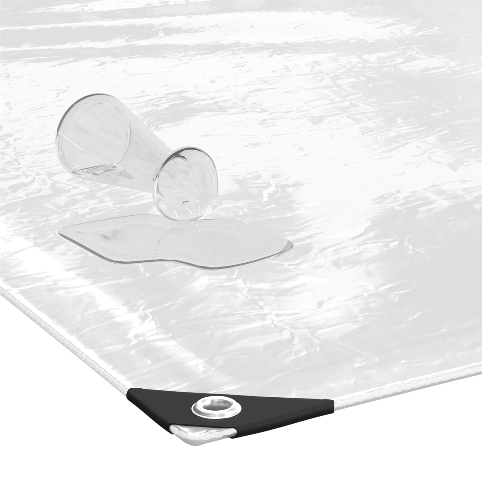 Copertura per Piante Trasparente 8 x 8 m PVC