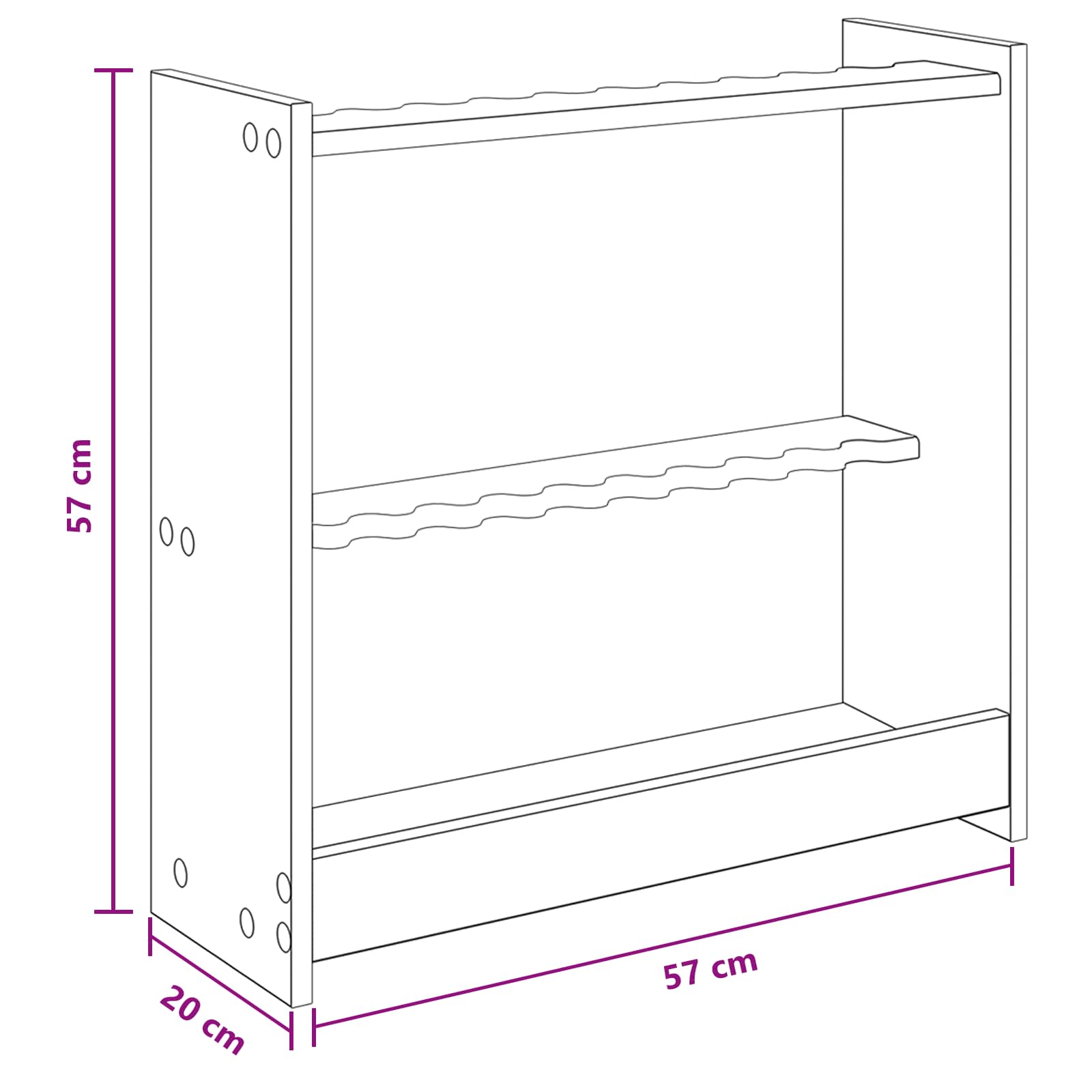 Supporto per stecche da biliardo Legno ingegnerizzato