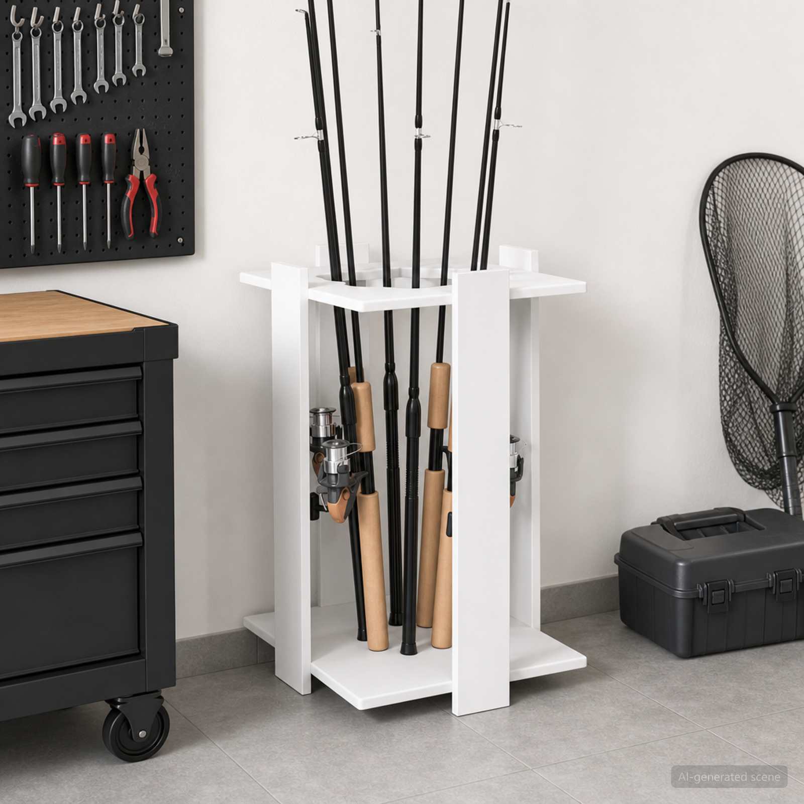 Supporto per canne da pesca Legno ingegnerizzato
