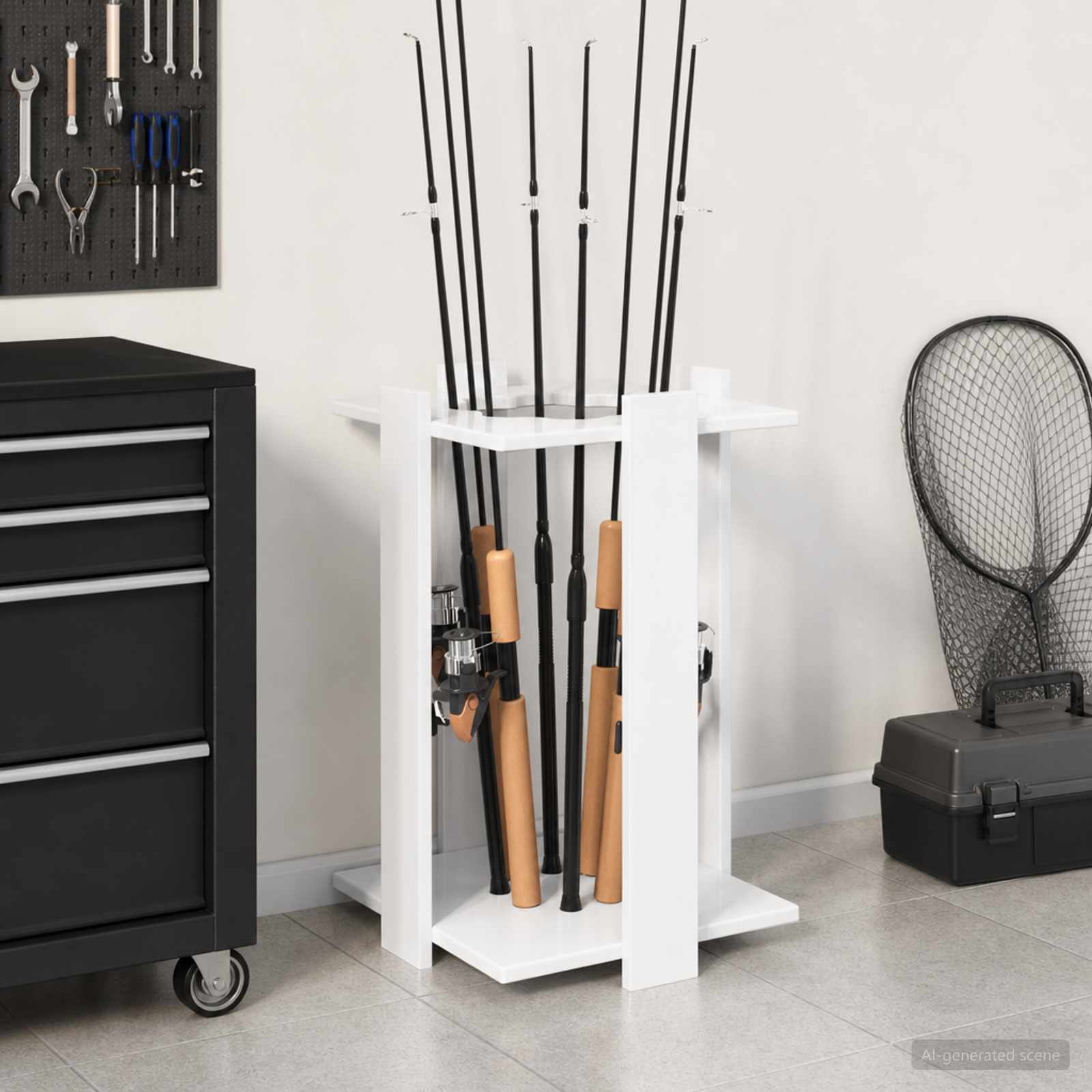 Supporto per canne da pesca Legno ingegnerizzato