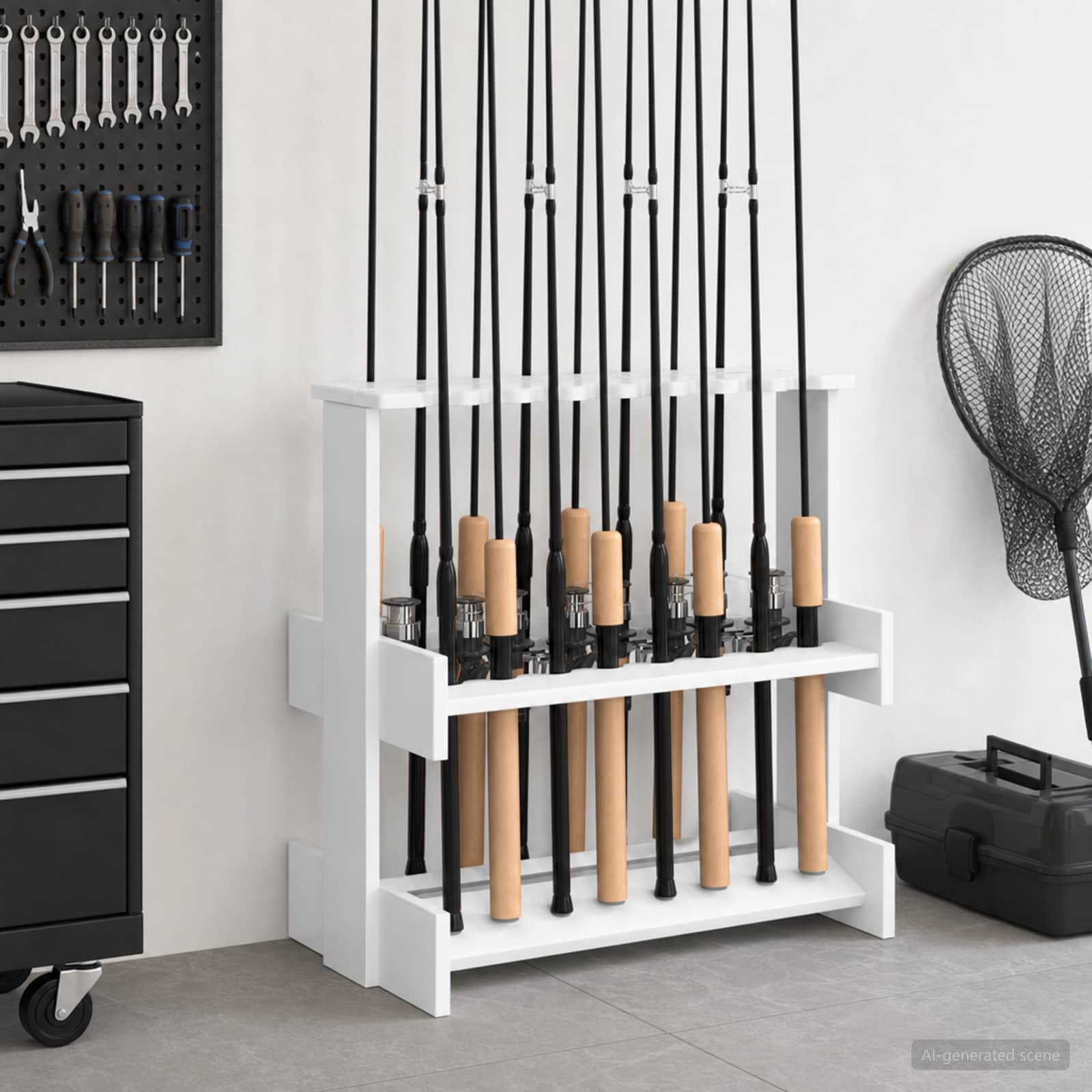 Supporto per canne da pesca Legno ingegnerizzato