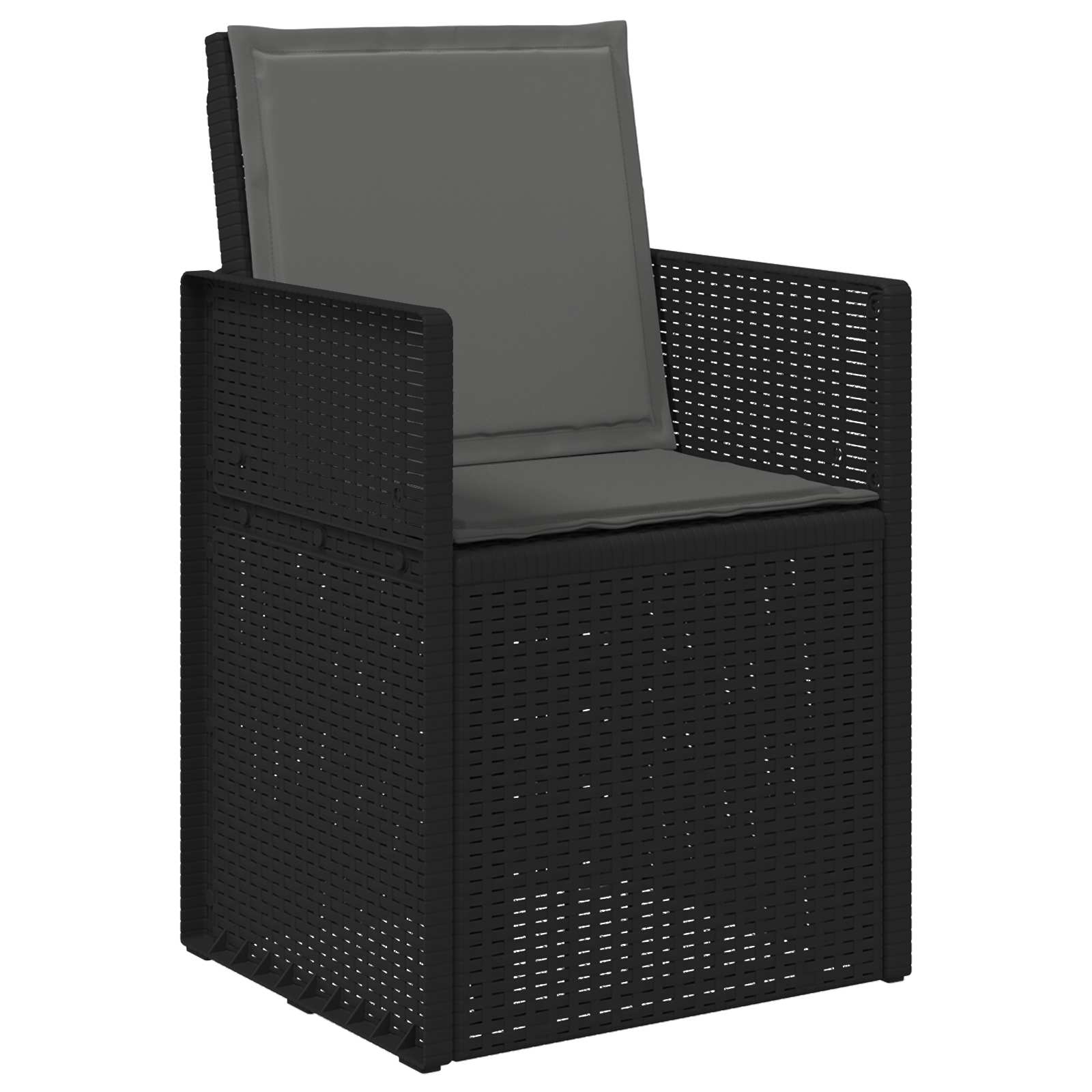 Set da Pranzo per Giardino 5 pz Antracite PP