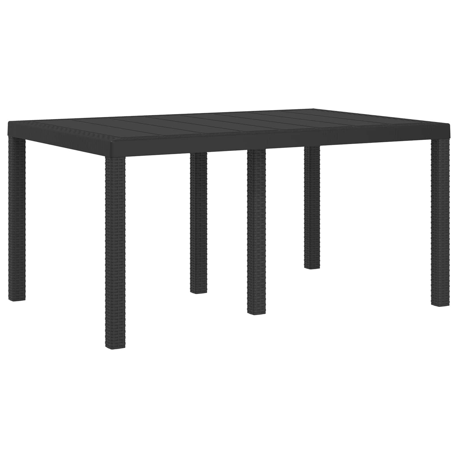 Set da Pranzo per Giardino 5 pz Antracite e Tortora PP