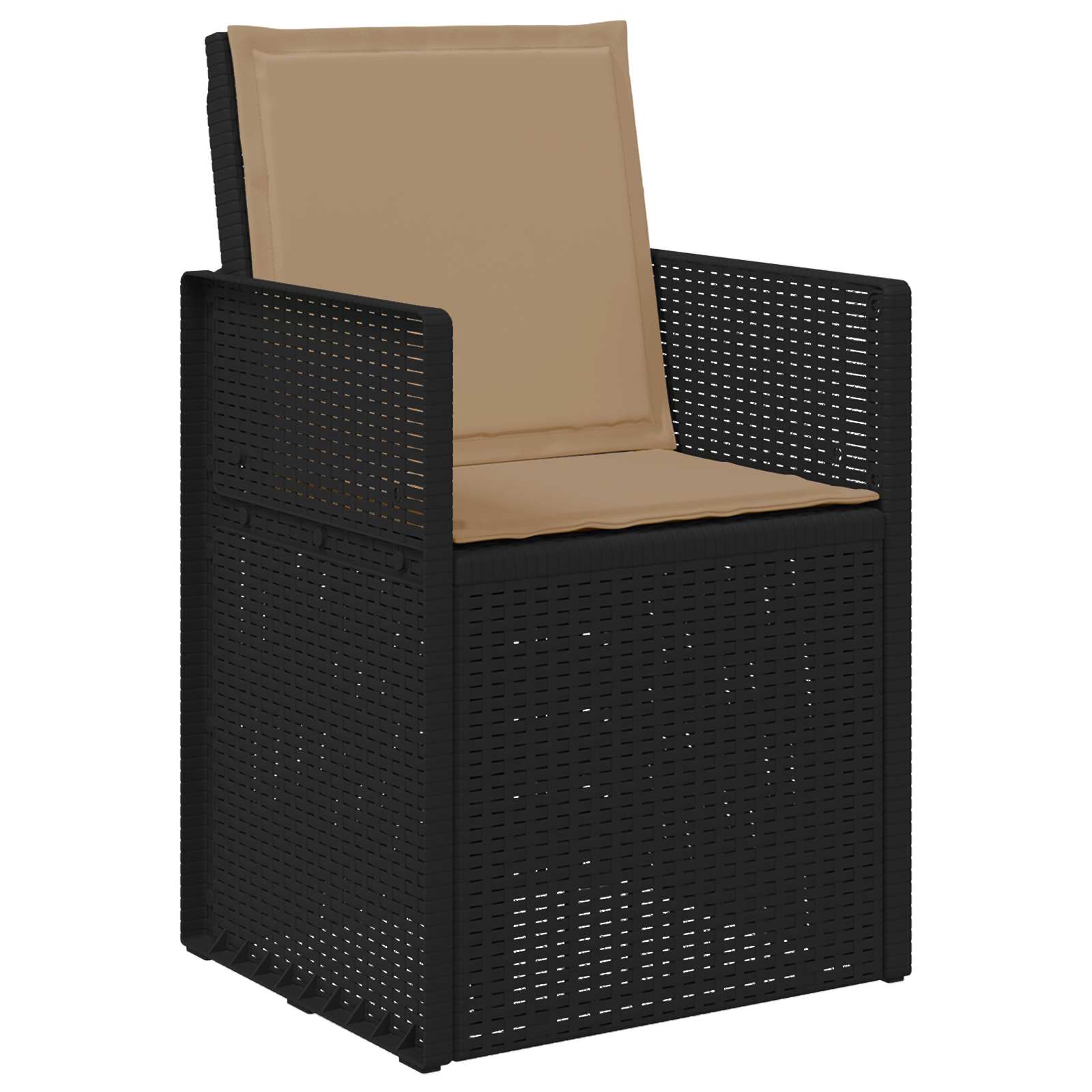 Set da Pranzo per Giardino 5 pz Antracite e Tortora PP