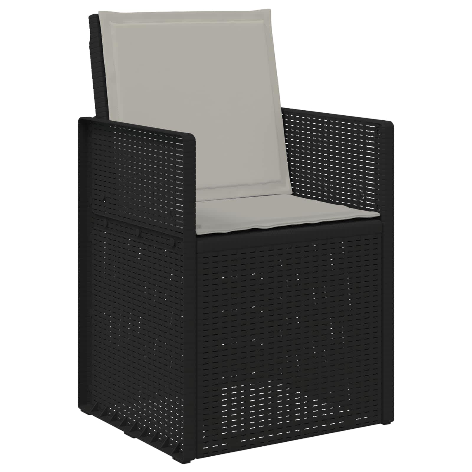 Set da Pranzo per Giardino 5 pz Antracite e Grigio chiaro PP