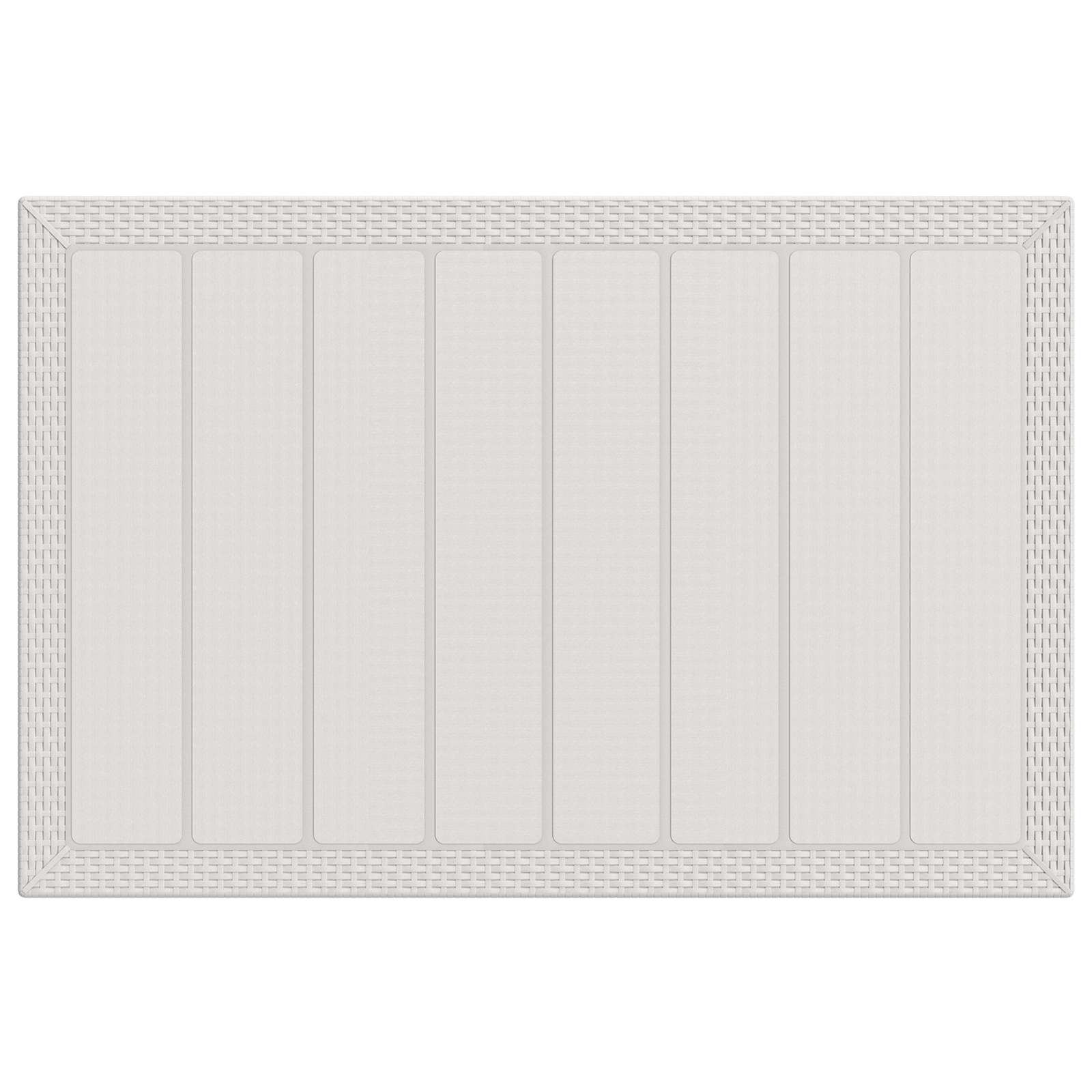 Set da Pranzo per Giardino 5 pz Bianco e Antracite PP