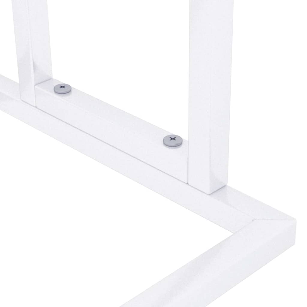 Portasciugamani Autoportante Bianco 48x24x78,5 cm in Ferro