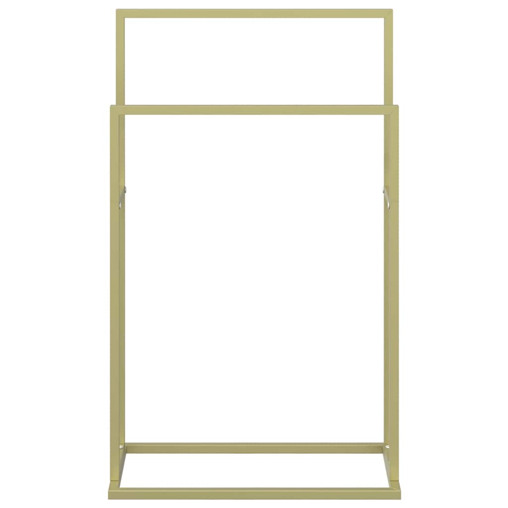 Portasciugamani da Pavimento Oro 48x24x78,5 cm in Ferro
