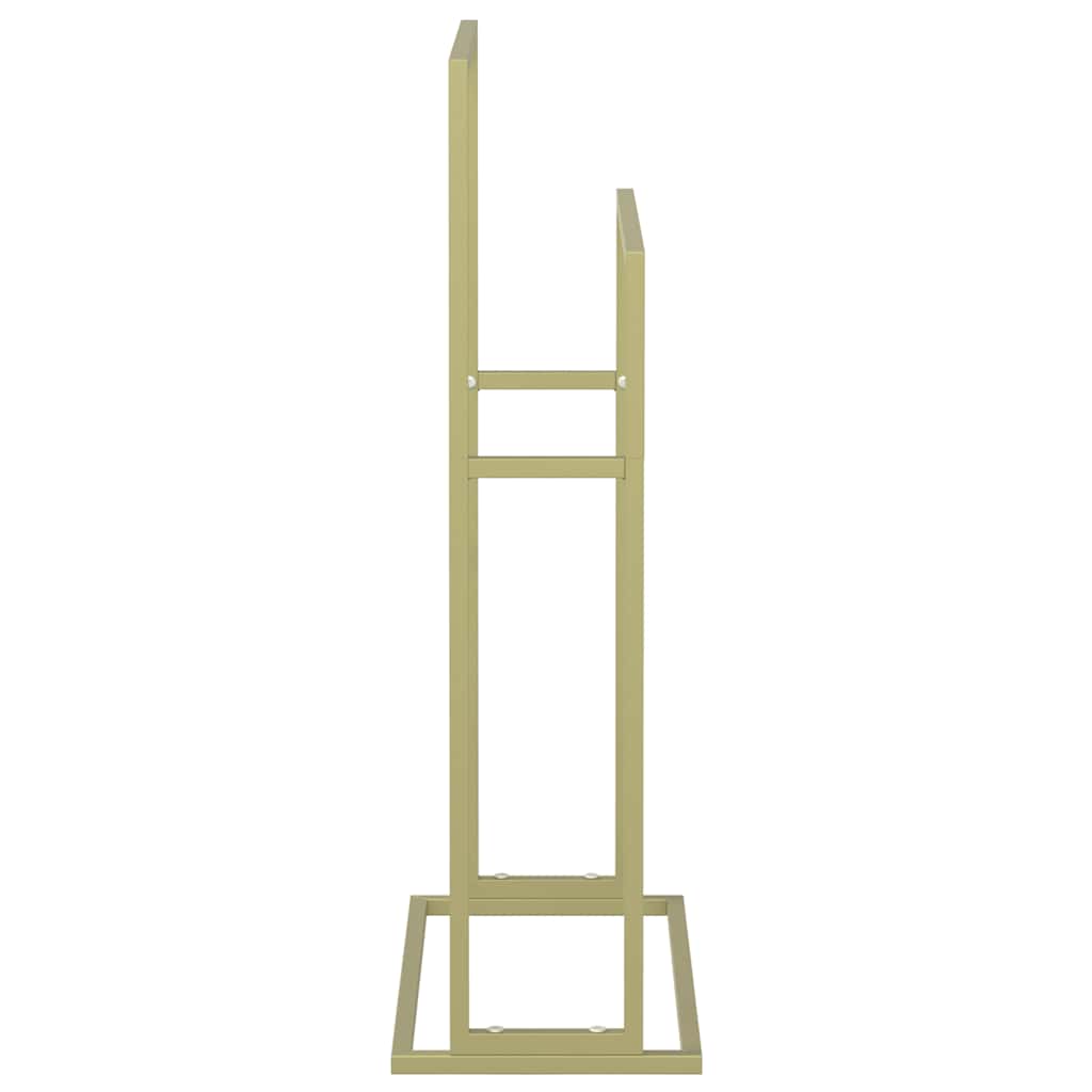 Portasciugamani da Pavimento Oro 48x24x78,5 cm in Ferro