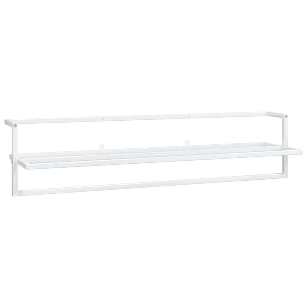 Portasciugamani Bianco 95x25x22 cm in Ferro