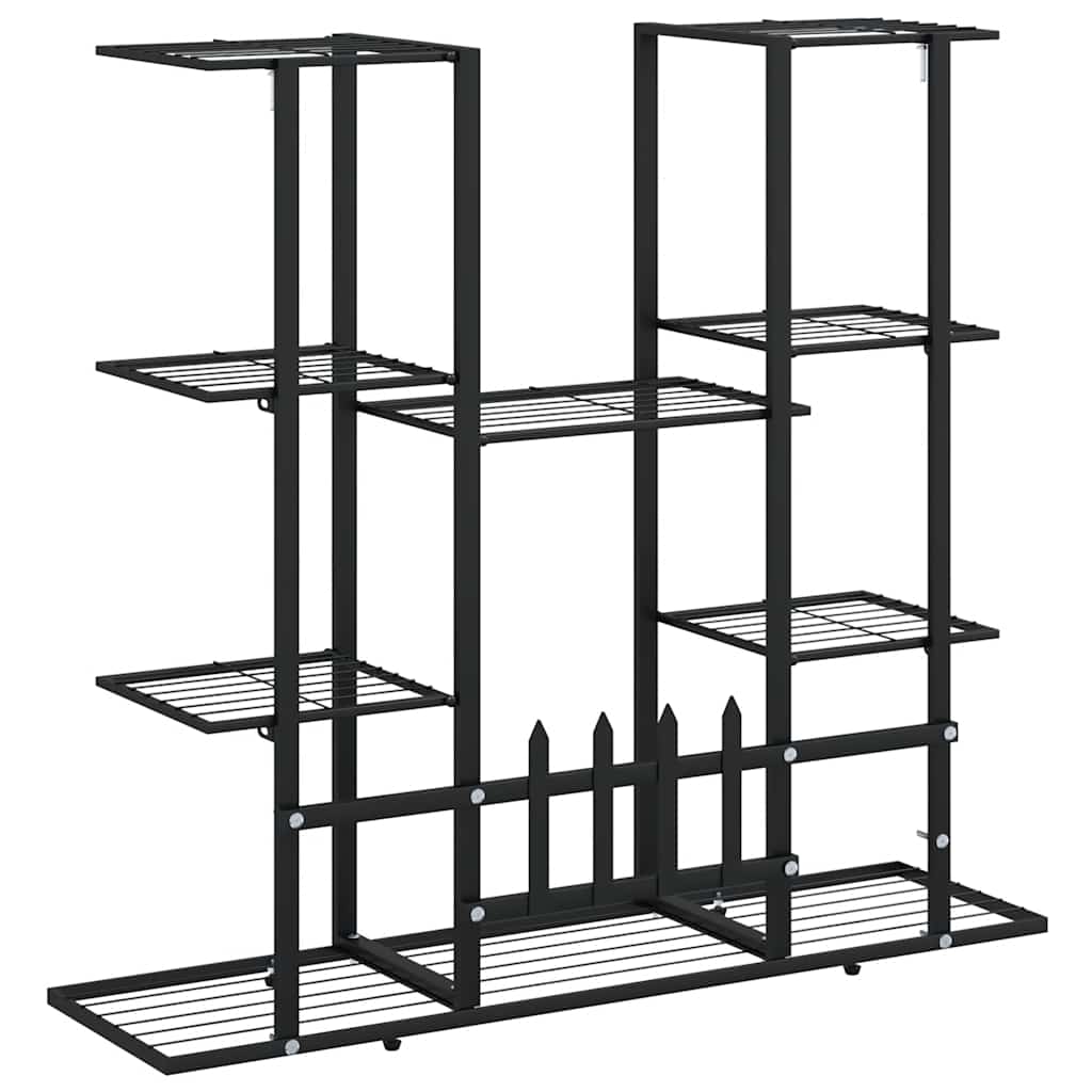 Portafiori 94,5x25x89 cm Ferro Nero