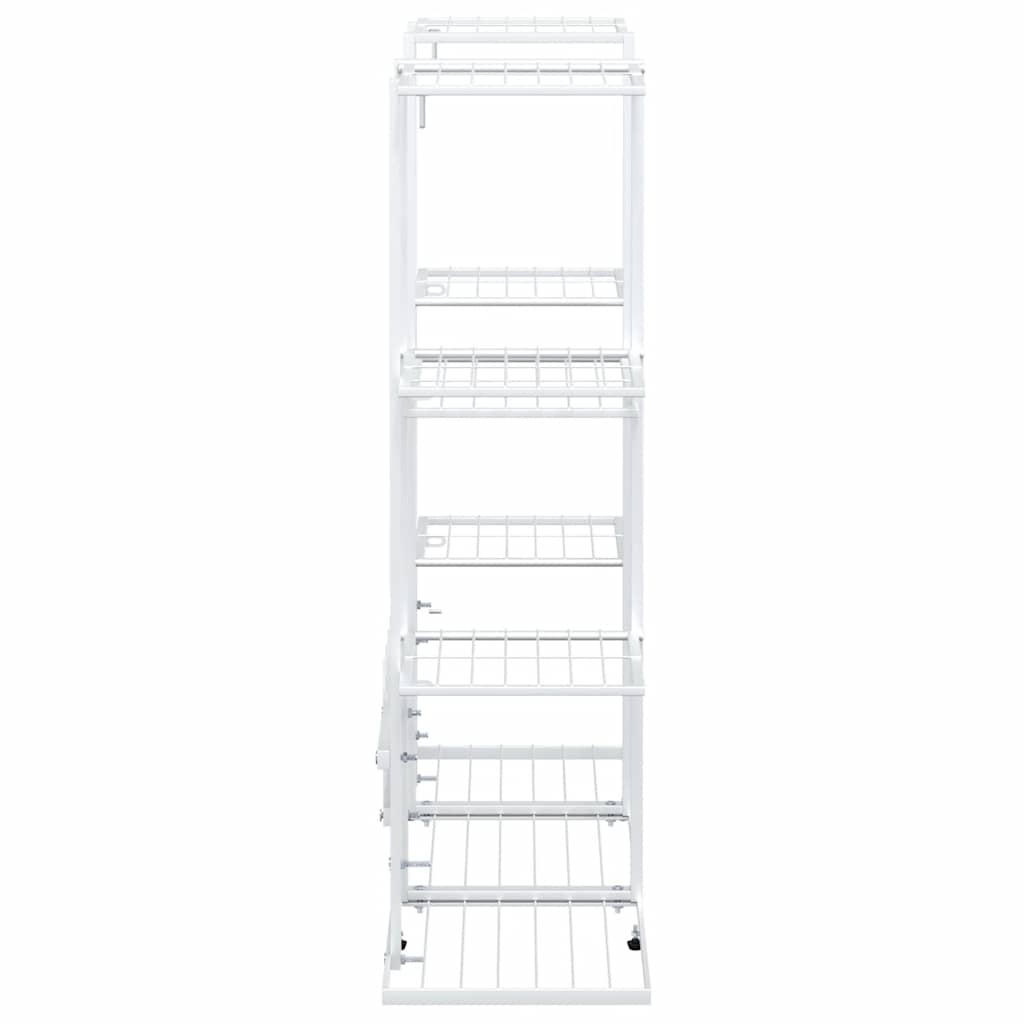Portafiori 94,5x25x89 cm Ferro Bianco