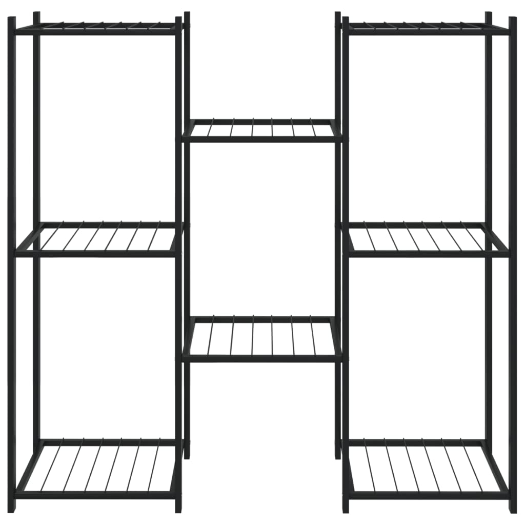 Portafiori 83x25x80 cm Nero in Ferro