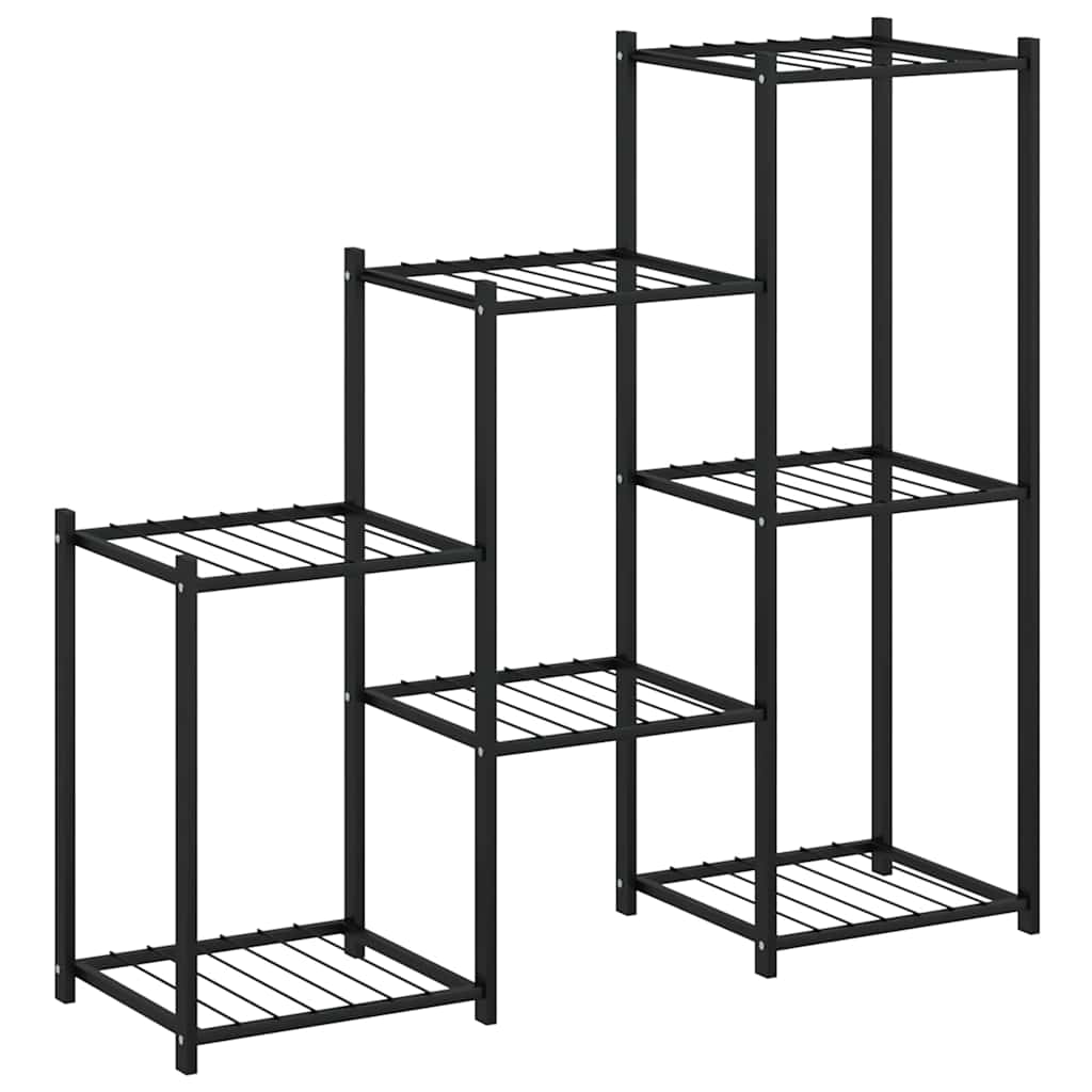 Portafiori 83x25x80 cm Nero in Ferro