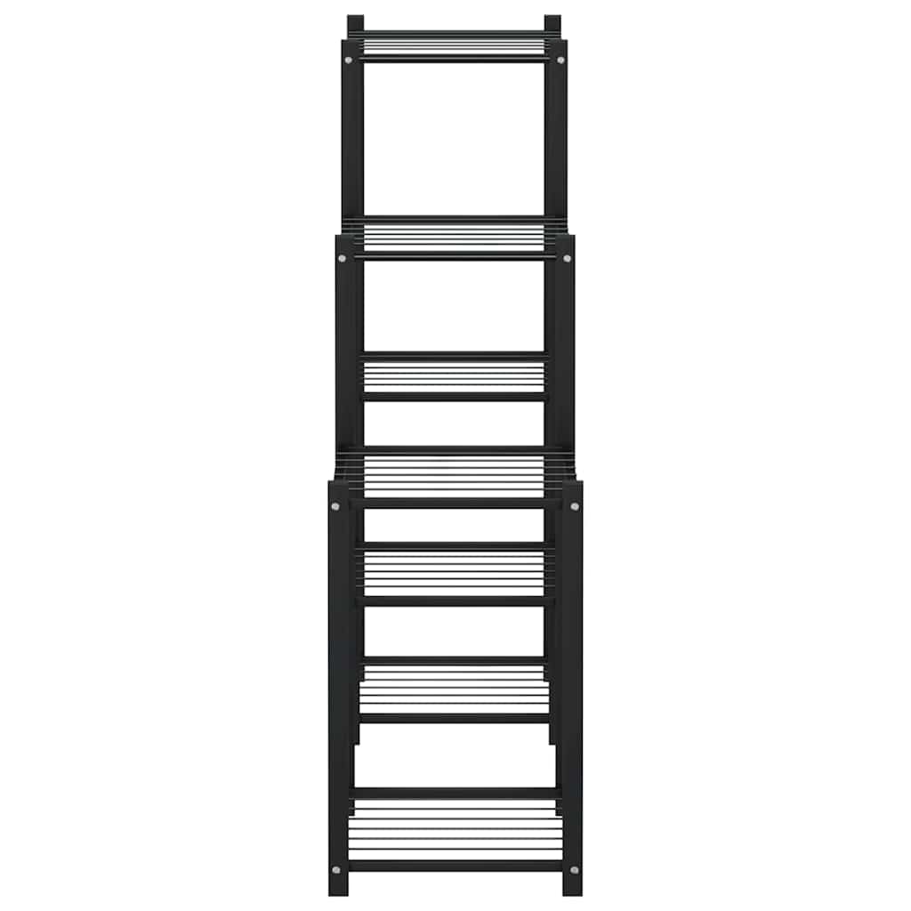 Portafiori 83x25x80 cm Nero in Ferro