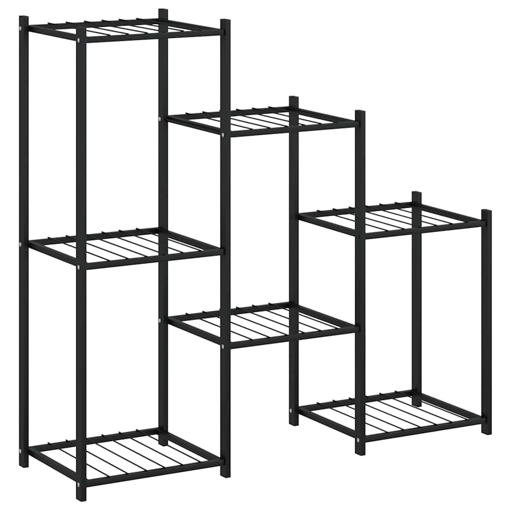 Portafiori 83x25x80 cm Nero in Ferro