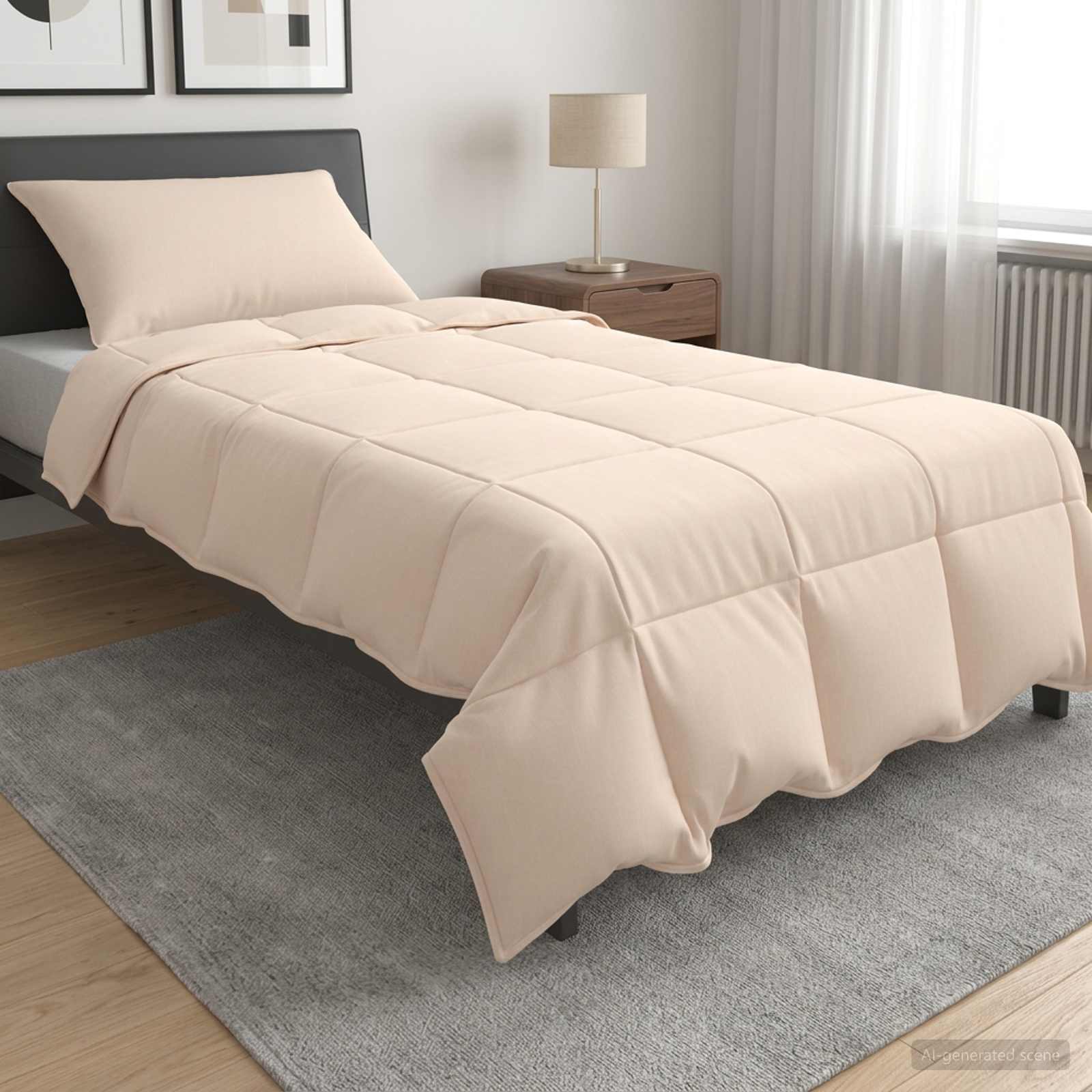 Set di Piumoni 2 pz 135 x 200 cm Estate 1350 gsm Beige