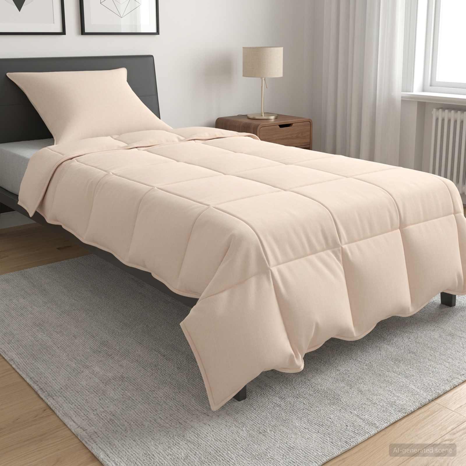 Set di Piumoni 2 pz 135 x 200 cm Estate 1950 gsm Beige