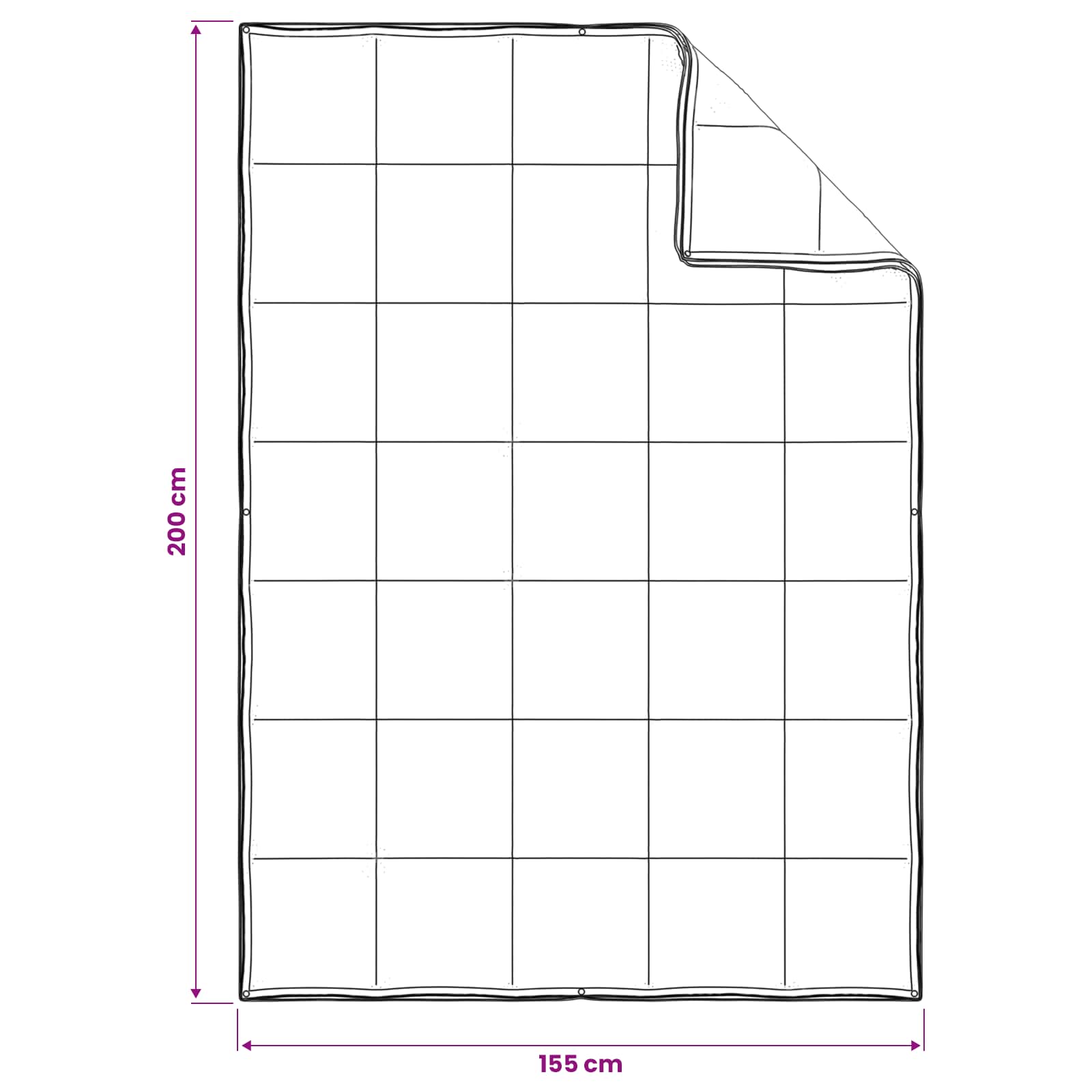 Set di Piumoni Beige 155 x 200 cm Cotone, Kapok, Poliestere
