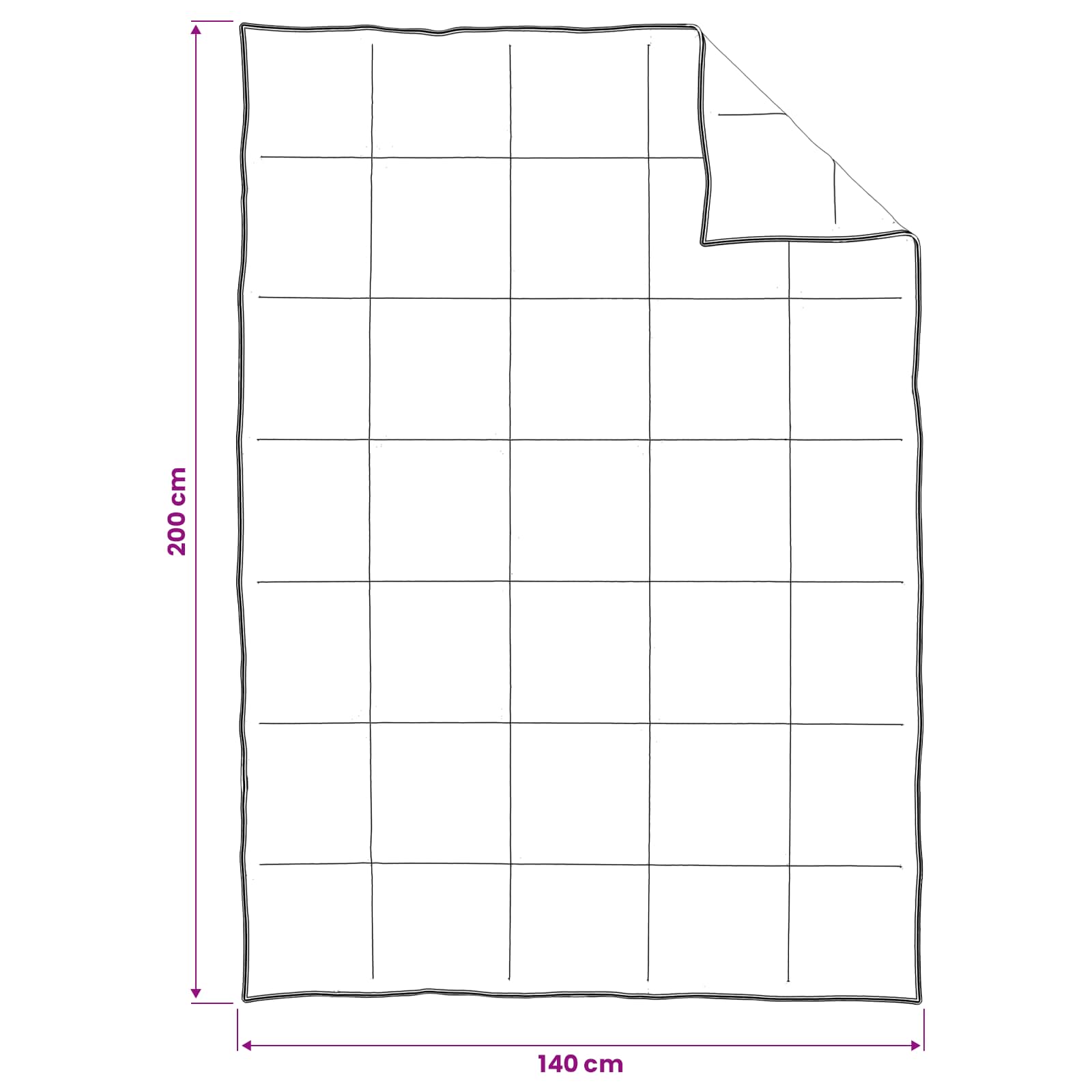 Set Piumone e Cuscino da Letto 2 pz 140 x 200 cm Estate 900 g/pc