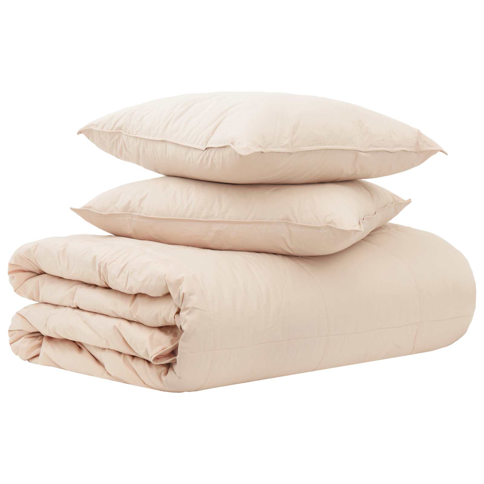 Set di Piumoni 2 pz 240 x 220 cm Tutte le stagioni Beige