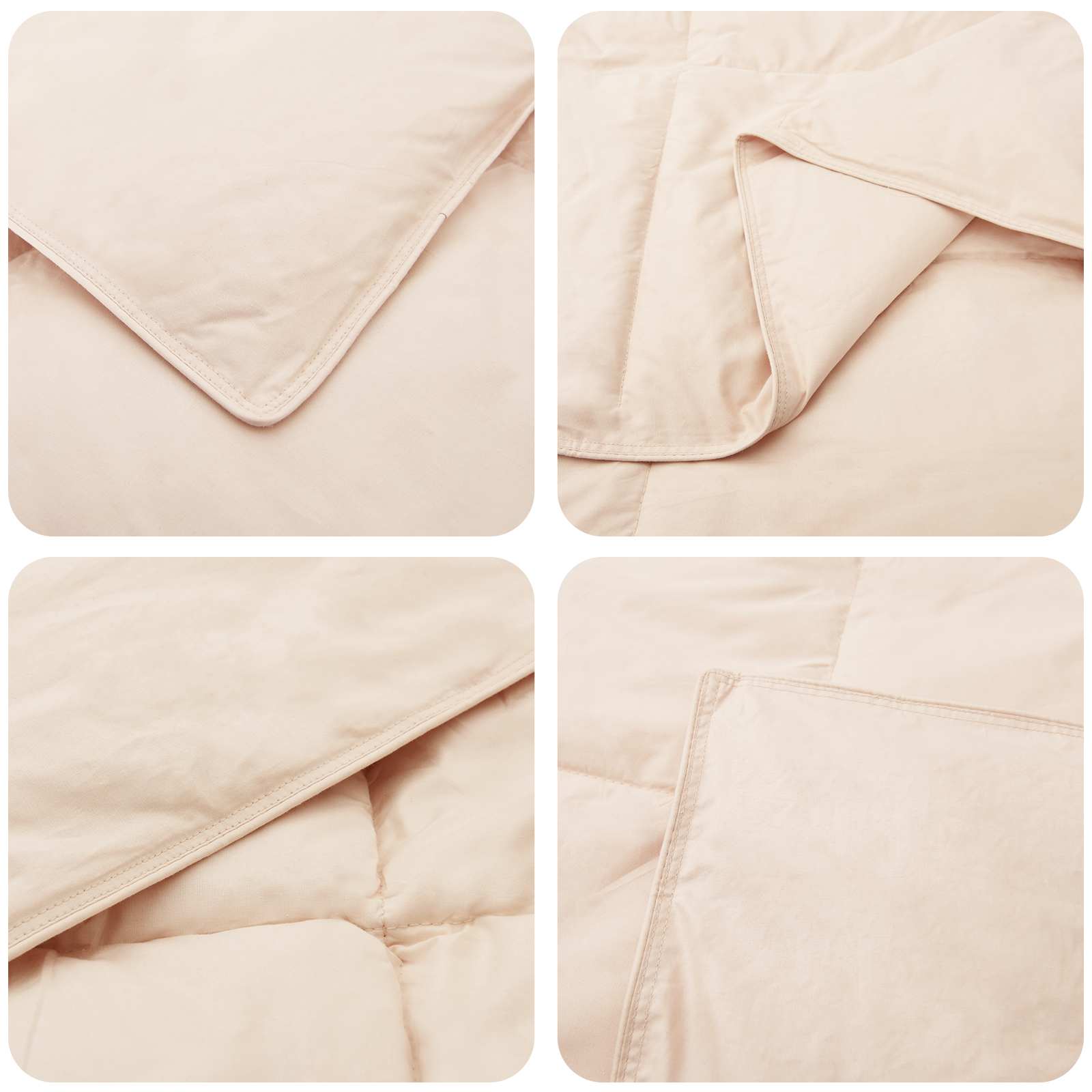 Set di Piumoni 2 pz 260 x 220 cm Tutte le stagioni Beige