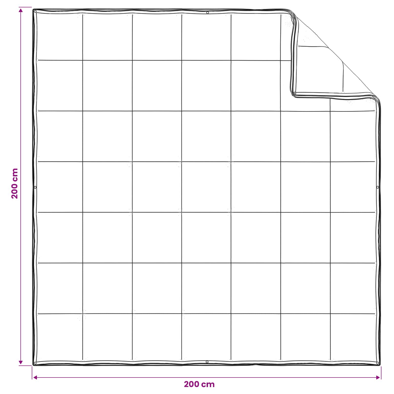 Set di Piumoni 2 pz 200 x 200 cm Kapok e Poliestere Beige