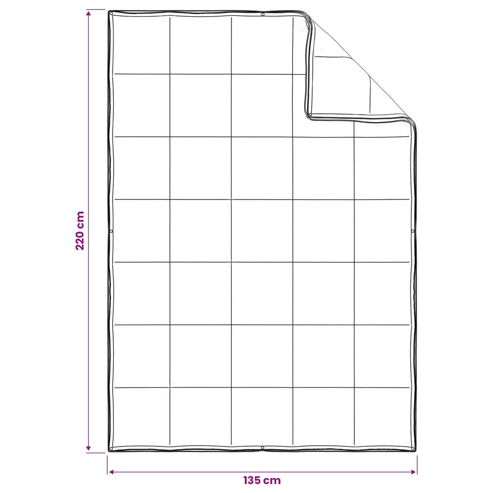 Set di Piumoni 2 pz 135 x 220 cm Kapok e Poliestere Beige