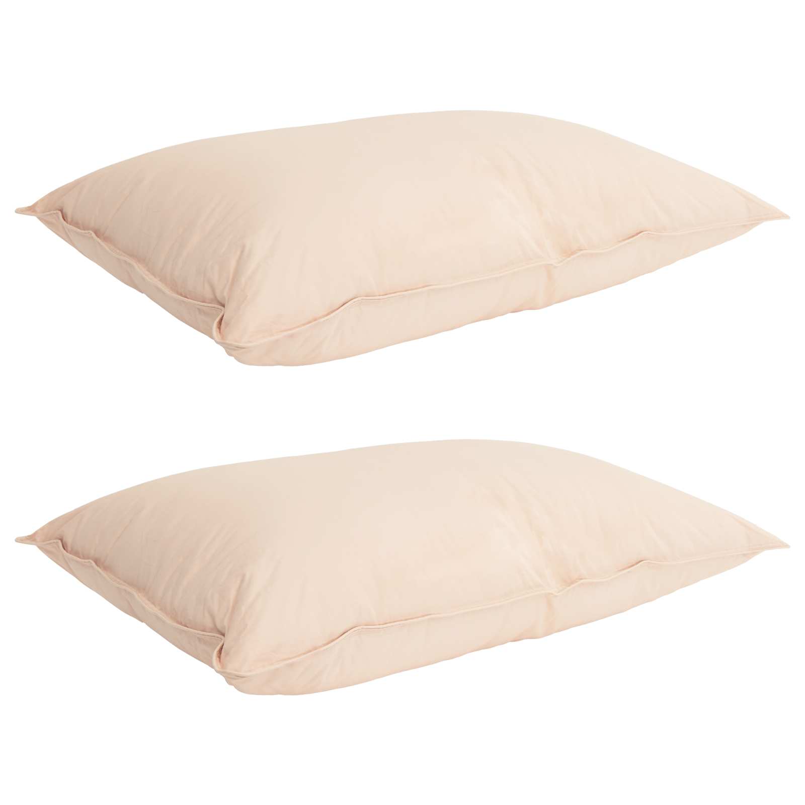 Set di Piumoni 2 pz 140 x 220 cm Kapok e Poliestere Beige