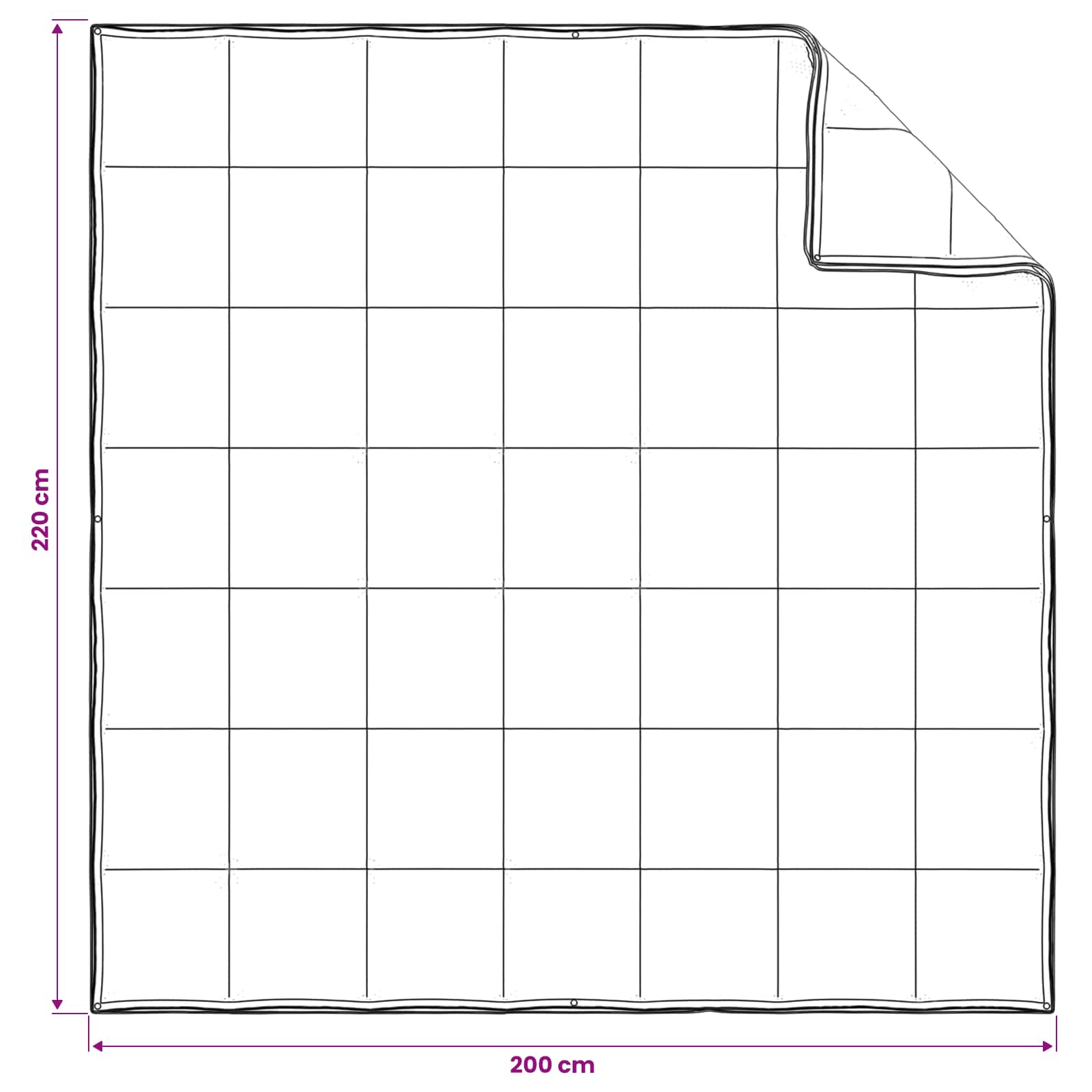 Set di Piumoni 2 pz 200 x 220 cm Kapok e Poliestere Beige