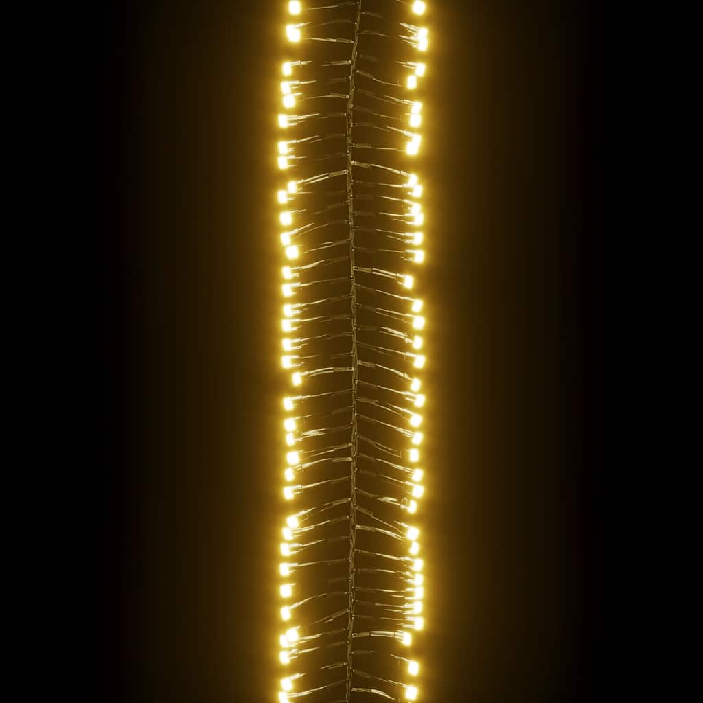 Stringa di Luci LED con 400 Luci LED Bianco Caldo in PVC