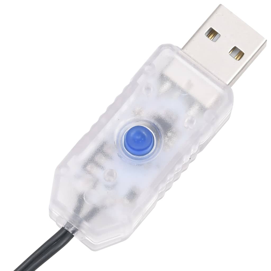 Stringa di Luce LED con 400 Luci LED Bianco Freddo in PVC
