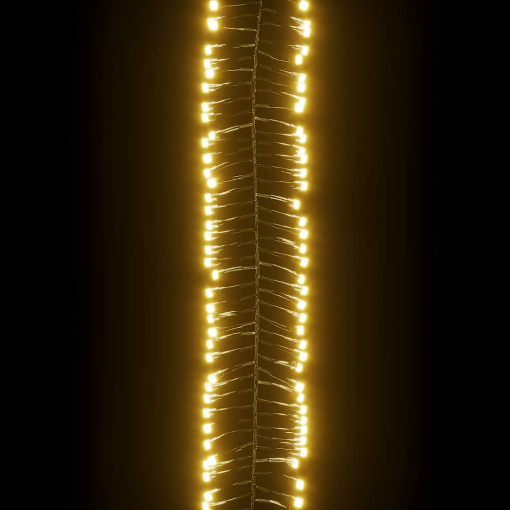 Gruppo Stringa LED con 1000 Luci LED Bianco Caldo PVC
